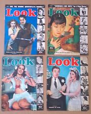 Look Magazine COVER ONLY  1938 Lot of 4 picture