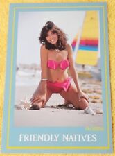 Postcard  Florida Beach Bikini Beautiful Woman Pretty Friendly Native Pinup Girl picture