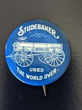 ***RARE*** Early 1900s Studebaker Farm Wagon Advertising Pin Button picture