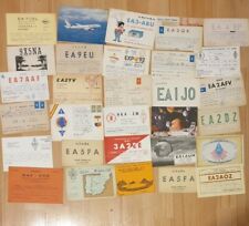 Bundle 64 X Spanish vintage And Modern QSL radio cards. picture