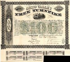 Ohio Valley Free Turnpike Co. - $50 or $100 Bond - Early Turnpike Stocks picture