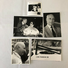 Vintage Juan Manuel Fangio Racing Driver Related Photo Print Lot of 5  picture