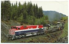 BC Rail Railroad M630 No. 730 Train Engine Locomotive Postcard picture