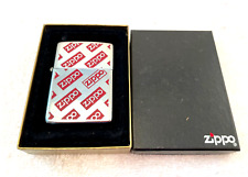 1980 Zippo Lighter Chrome w/ Red Zippo Decals picture
