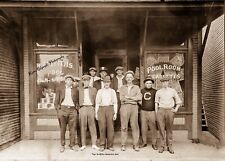 RPPC Photo Barberton, Ohio, “Pop” Griffiths, Pool Hall & Buddies,  1900’s picture