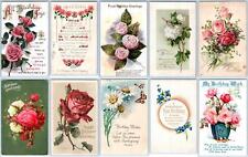 LOT/10 ANTIQUE BIRTHDAY POSTCARDS EARLY 1900's CONDITION VARIES #23 picture