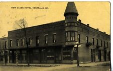 New Globe Hotel, Centralia, Mo. 1919 Missouri Postcard. picture