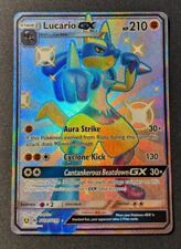 Lucario GX SV64/SV94 Hidden Fates Full Art Shiny Vault Pokémon Card NM/MINT picture