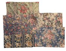 Beautiful Collection Of 6 1930s Cotton Linen French Printed Floral Fabrics 1557 picture