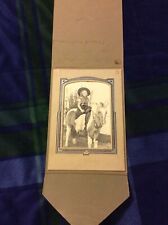 Early 1900’s Girl on Horse Photo in Folding Photo Holder picture