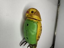 Vtg Motion activated Chirpping Singing Parakeet Bird works Rare picture
