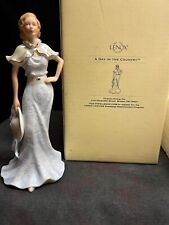 LENOX Ivory Fine China Gold Accents Ladies of Elegance A Day in the Country NIB picture