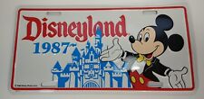 Vintage Disneyland 1987 Metal License Plate -  Walt Disney Productions picture