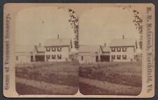 NORTHFIELD, VT STEREOVIEW ~ HOUSE & ATTACHED BARN ~ Pub. R. M. McINTOSH c. 1870s picture