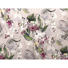 4 DRAPES Spring Floral Watercolor GRAPEVINE  100% Cotton Bark Cloth Bedding Too picture