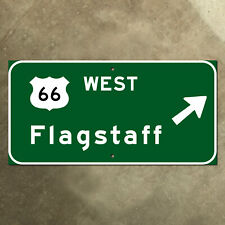 Arizona US 66 Flagstaff highway road freeway guide sign green 1961 I-40 24x12 picture