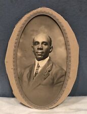 Antique Original 1880s African American Man Bishop Large Cabinet Card Photo picture
