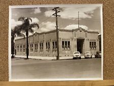 ORIGINAL 1950s DALBY TOWN COUNCIL BUILDING & CARS HISTORIC QLD PHOTO EJ PARR picture
