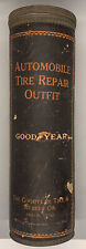Vintage GOODYEAR Tire Repair Outfit Can Paper Label with Contents picture