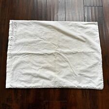 VTG WWII Pillow White Cotton USN Cover 1940s US Army Pillowcase 40s 50s picture