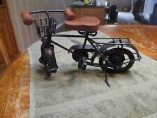 Vintage Mini Metal Bicycle Wood Handles And Seat Home Decor picture