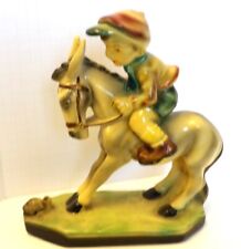 1930s Roman Art Chalkware Young Boy Jockey and Horse picture