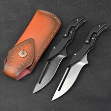 Tactical sliding survival folding pocket knife+Sheath Outdoor Hunting knife EDC picture