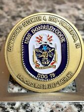 USS Donald Cook DDG 76 medal coin commissioned December 4, 1998 picture