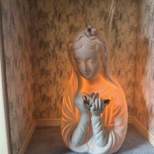 Madonna / Virgin Mary with Rose Ceramic Electric Night Light picture