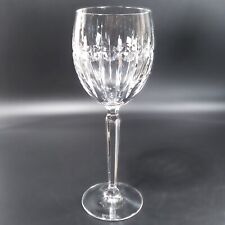 WATERFORD Crystal GRENVILLE GOLD Wine Goblet Vertical Cuts - Gold Trim Worn Off picture