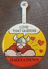 Hagar the Horrible Love That Queens New York Daily News 2” Metal Badge Pinback picture