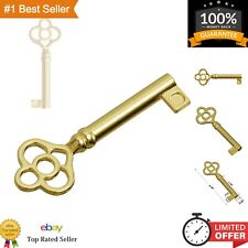 Durable Powder-Coated Brass Skeleton Key Replacement for Vintage Furnishings picture