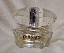 Versace Bright Crystal Perfume 1.7 oz 50 ml Bottle Made in Italy Vintage Bling picture