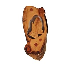 Praying Hands Colorado Aspen Wood Wall Plaque Decor Laquered Leaves picture