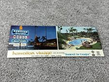 Rare Hawaiian Village Tampa Florida Vintage Oversize Postcard 1960s 1970s picture