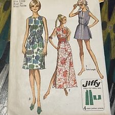 Vintage 1970s Simplicity 9359 Petite Boho Dress or Tunic + Shorts Sewing Pattern picture