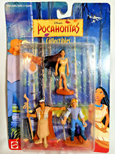 Disney Mattel Original Pocahontas 3 Figurines John Smith Chief Powhatan 1995 picture