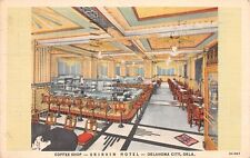 Modernist Coffee Shop Skirvin Hotel Oklahoma City Ok 1940 Postcard 8892 picture