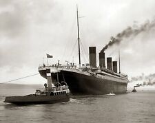 1912 RMS TITANIC Off Belfast Prior to Inaugural Voyage PHOTO   (192-n) picture