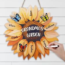 Personalized Mother's Day Gifts for Grandma Mom Sunflower Sign Grandma's...  picture