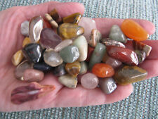 NEW NATURAL ASSORTED VARIETY OF MEDIUM  SIZE & LGR GEMSTONES & CRYSTALS--1/4LB. picture