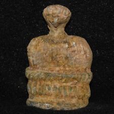 Large Ancient Bactrian Stone Composite Idol Statue of Seated Figurine C. 2100 BC picture