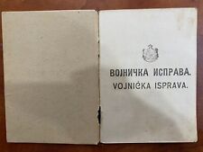 Old Vintage Serbia Army military service Document 1927 picture