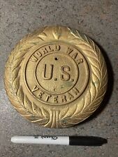 Vintage World War 1917-1919 cemetery/yard plaque Heavy CAB picture