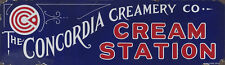 THE CONCORDIA CREAMER COMPANY-CREAM STATION METAL SIGN picture