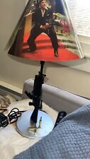 Scarface Table Lamp With Machine Gun Stem Bullets On Base Electric 20