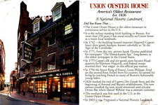 Union Oyster House, Boston, America's oldest restaurant, National Postcard picture