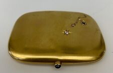 AN IMPORTANT Circa 1900 18K Yellow Gold Sapphire Emerald Box     MAGNIFICENT  picture