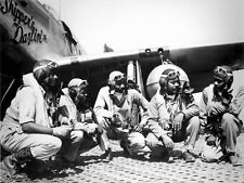 Tuskegee Airmen Group PHOTO P-51 Mustang,332nd Pilots, World War Army Air Force  picture