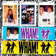 Vintage 1985 WHAM George Michael Andrew Rideley Bumper + Mini Poster Stickers picture